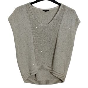 Lafayette 148 NY Women's Heavy Knit Quiet Luxury Old Money Sequin Sweater size L